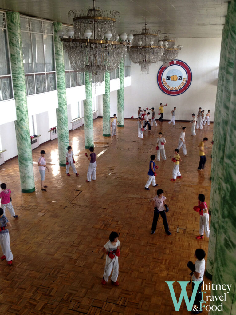 North Korea 4 Days Students practicing Taekwondo