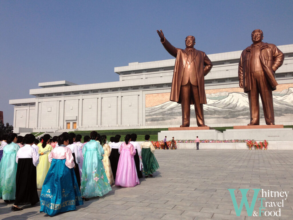 North Korea 4 Days Trip Many people are offering flowers