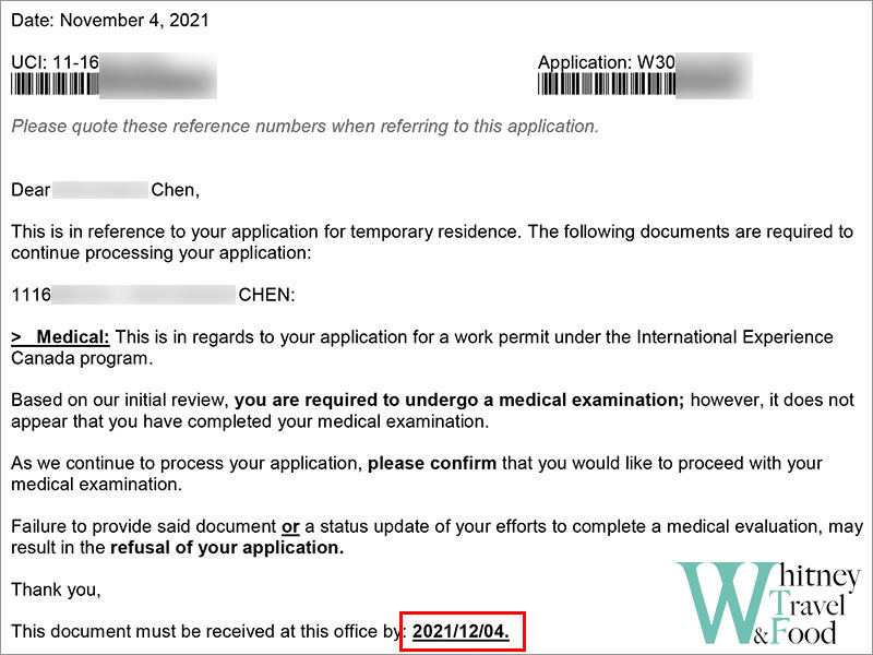 working holiday in canada medical exams 6